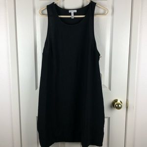 Leith Black Sleeveless Shift Dress XL NEW